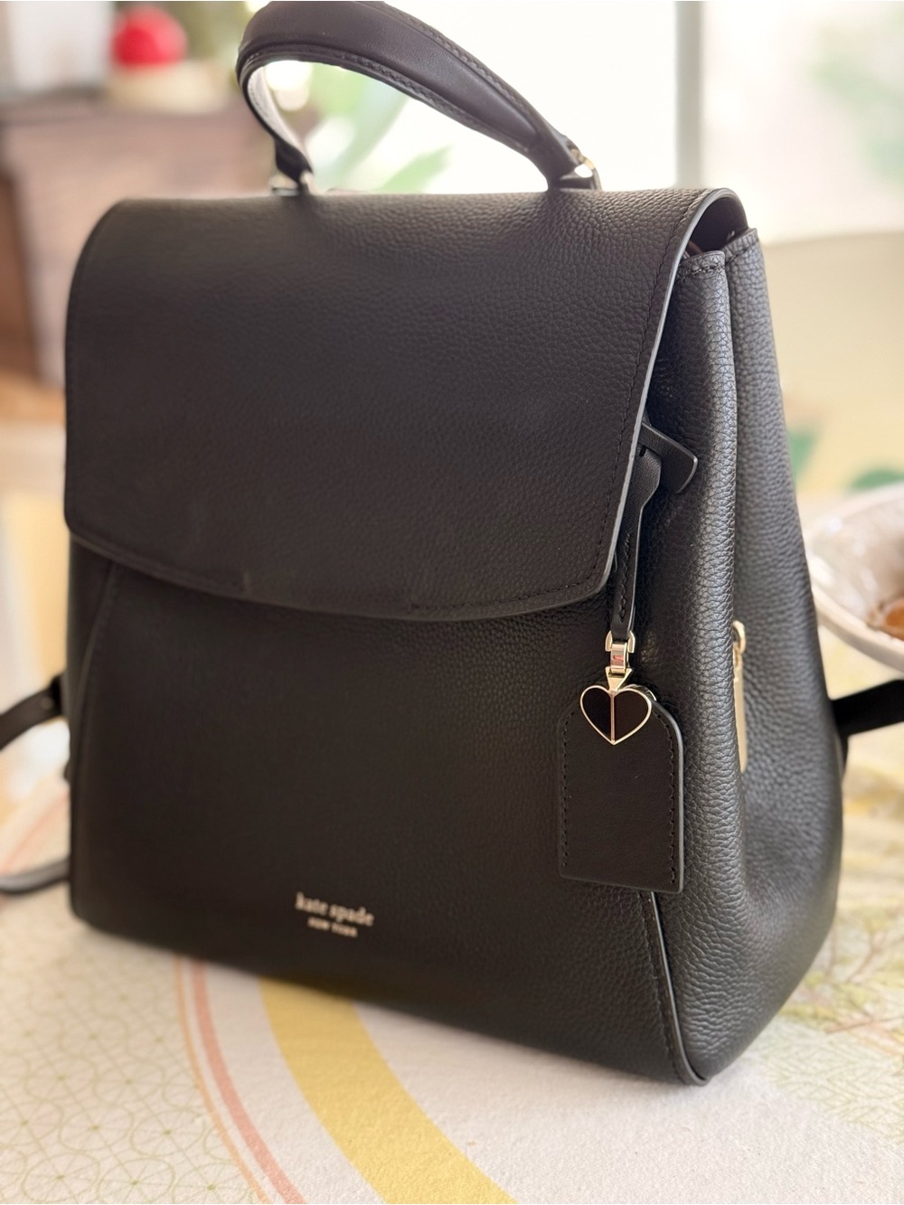 kate spade Black Pebbled Leather Urban Backpack — Limited Edition